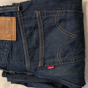 Levi's Dark Indigo Straight Jeans